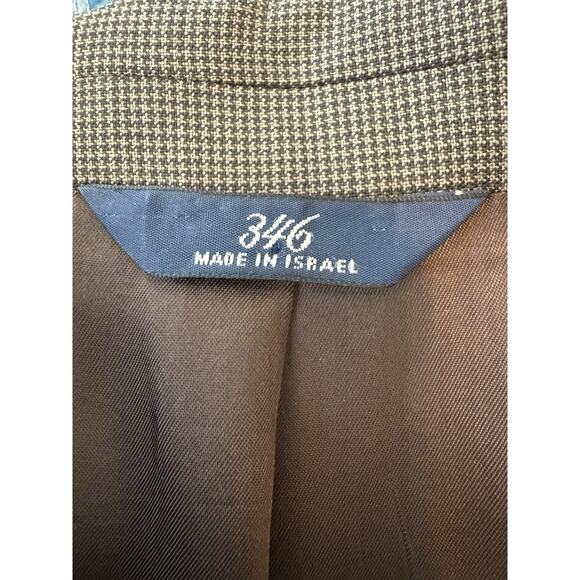 Brooks Brothers 346 Stretch Size 46L Brown Nailshead Wool-Lycra Blazer - Picture 6 of 10